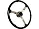 LimeWorks 16-Inch 1935 Style Banjo Steering Wheel with Taper and Key Adapter; Black (28-31 Model A, Model AA)