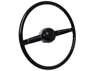 LimeWorks 16-Inch Forty Steering Wheel with 3-Bolt Adapter; Red (28-31 Model A, Model AA)