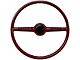 LimeWorks 16-Inch Forty Steering Wheel with Banjo Taper and Key Adapter; Red (28-31 Model A, Model AA)