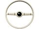 LimeWorks 16-Inch Forty Steering Wheel with Banjo Taper and Key Adapter; White (28-31 Model A, Model AA)