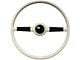 LimeWorks 16-Inch Forty Steering Wheel with GM Adapter; White and Black (28-31 Model A, Model AA)