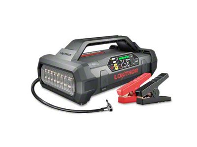 LOKITHOR 4-in-1 Jump Starter with Air Compressor; 2500 Amp