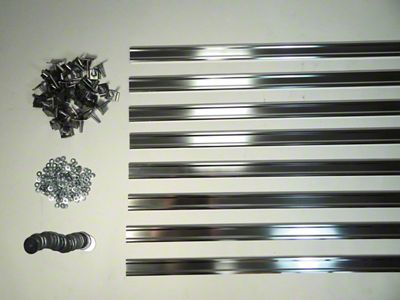 MAR-K Bed Strips with Hidden Fasteners; Aluminum (47-50 Chevrolet/GMC Truck Stepside w/ Long Bed)