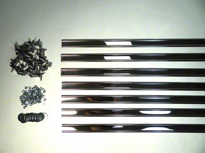 MAR-K Bed Strips with Hidden Fasteners; Polished Stainless (54-59 Chevrolet/GMC Truck 1-Ton)