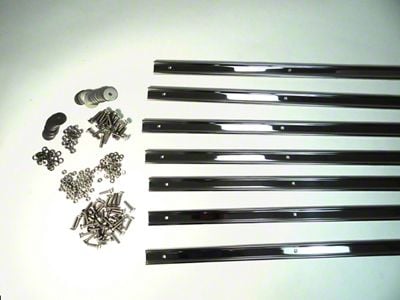 MAR-K Bed Strips with Standard Bolts; Polished Stainless (54-59 Chevrolet/GMC Truck 1-Ton)