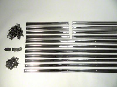 MAR-K Bed Strips with Standard Bolts; Polished Stainless (58-59 Chevrolet/GMC Truck Fleetside w/ Short Bed)