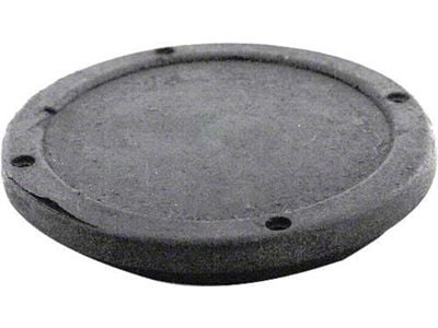 Master Cylinder Cover - Plugs In Floor - Rubberized Over Steel - Ford Passenger