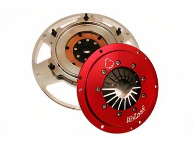 McLeod Mag Force Racing Double Disc Sintered Iron Clutch Kit with 153-Tooth Aluminum Flywheel; Pin Drive; 10-Spline (67-85 V8 Camaro)