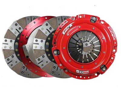 McLeod RXT 1200 HD Twin Disc 1200HP Ceramic Clutch Kit for Large Diameter Flywheels Only; 10-Spline (67-90 350/396 V8 Camaro)