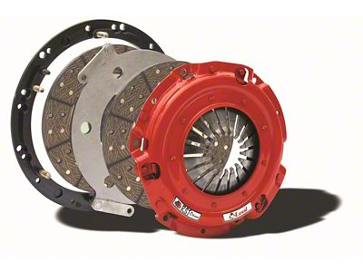 McLeod RST Twin Disc 800HP Organic Clutch Kit with 6-Bolt Aluminum Flywheel; 26-Spline (98-02 5.7L Firebird)