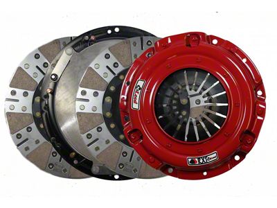 McLeod RXT Twin Disc 1000HP Ceramic Clutch Kit with 6-Bolt Aluminum Flywheel; 26-Spline (98-02 5.7L Firebird)