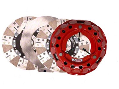 McLeod SFT 2000 Ceramic Clutch Kit with Steel Flywheel; 26-Spline (1957 283 V8 150, 210, Bel Air, Nomad)