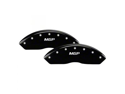 MGP Brake Caliper Covers with MGP Logo; Black; Front Only (97-00 C2500, C3500)