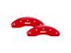 MGP Brake Caliper Covers with MGP Logo; Red; Front and Rear (1997 Firebird)