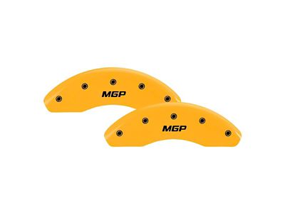 MGP Brake Caliper Covers with MGP Logo; Yellow; Front and Rear (1997 Firebird)