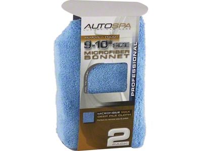 Microfiber Polishing Application Bonnet 10 For 10 Polisher, 2pk