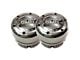 Mile Marker Dana 44 Premium Locking Hubs; 19-Spline; Polished (66-96 Bronco)