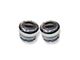 Mile Marker Dana 44 Premium Locking Hubs; 19-Spline; Chrome (59-96 F-100, F-150)