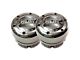 Mile Marker Dana 44 Premium Locking Hubs; 19-Spline; Polished (59-96 F-100, F-150)