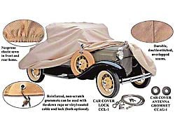 Model A Ford Car Cover - Poly-Cotton - Cabriolet With A Rear Mount