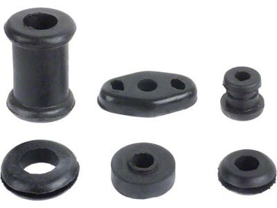 Model A Ford Firewall Grommet Set - 6 Pieces - Rubber