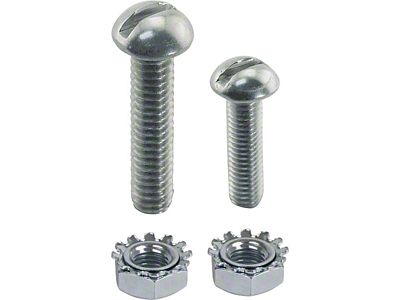 Hood Latch Mtg Set/ Ss Screws & Steel Nuts/ 28-29