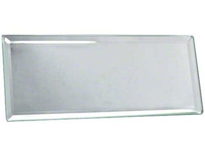 Model A Ford Inside Rear View Mirror Glass - 2-1/2 X 6 - Beveled Edges - Offers Better Visibility