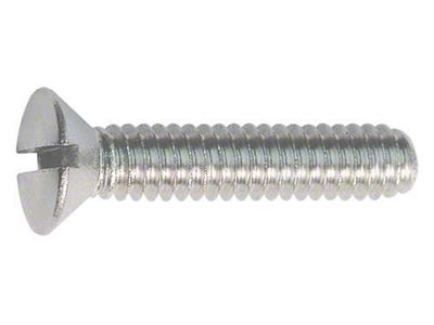 Model A Ford Oval Head Machine Screw - 1/4-20 X 1-1/4 - Stainless Steel - Slotted