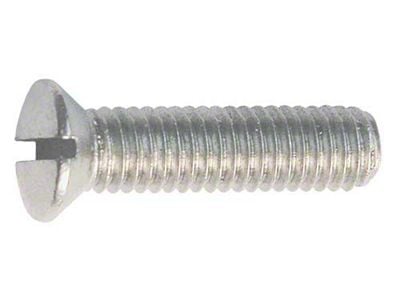 Model A Ford Oval Head Machine Screw - 10/32 X 3/4 - 8 Head - Stainless Steel - Slotted