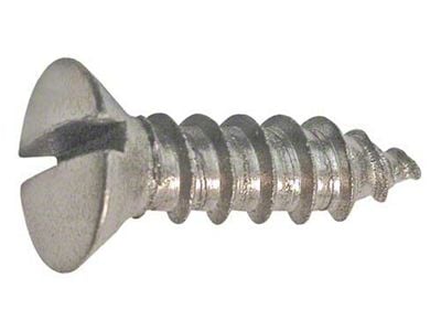 Model A Ford Oval Head Sheet Metal Screw - 14 X 7/8 - Nickel - Slotted