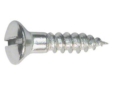 Model A Ford Oval Head Wood Screw - 8 X 3/4 - Slotted