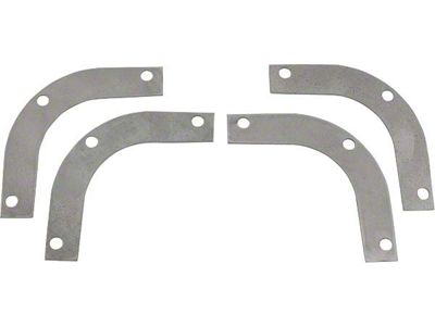 Model A Ford Pickup Inside Rear Window Frame Brace Set - Reinforcement - Steel - 4 Pieces