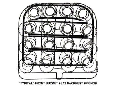 Model A Ford Seat Spring - Station Wagon - Jump Seat Backrest Middle