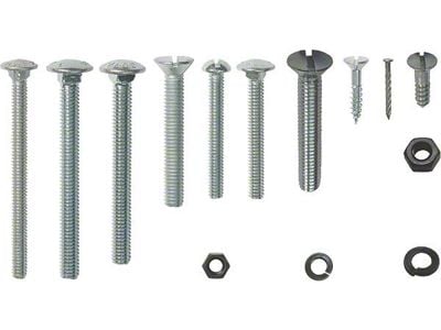 Model A Ford Top Wood Mounting Fastener Kit - 226 Pieces - Standard & Deluxe Coupe - Use With TWC105