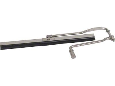 OPR Model A Ford Windshield Wiper Assembly - Hand Operated - Stainless Steel - Open Cars Only