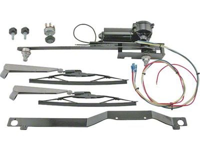 Model A Ford Electric Windshield Wiper System - 12 Volt - Coupe, Tudor Sedan & Closed Cab Pickup