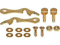 Model T Coil Box Latch Set, 14-Piece, Brass, For Wood Box, 1909-1913