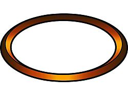 Model T Exhaust Manifold Gasket, Copper Ring, 1909-1927