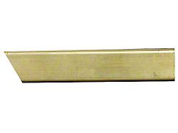 Model T Ford Firewall Moulding - Brass - 3/4 Flat Surface With Lip - 78 Long