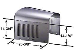 Model T Ford Hood - Steel - Pressed Steel Handles - 18 Louver Side Panels - Passenger Car And TT Truck