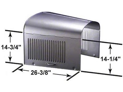 Model T Ford Hood - Steel - Pressed Steel Handles - 18 Louver Side Panels - Passenger Car And TT Truck