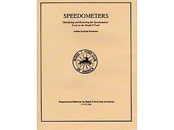 Model T Ford Speedometer Manual - 64 Pages - 157 Illustrations