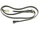 Model T Ford Top To Windshield Straps - Black Leather - Brass Buckles & Hooks