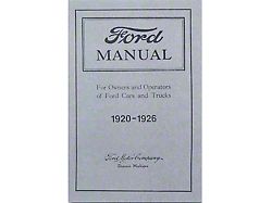 1920-1926 Ford Car and 1-Ton Truck Owners Manual