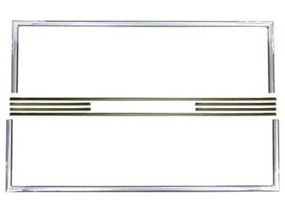 Model T Ford Windshield Frame Kit - Steel Frame - Brass Channel - Upper Frame 37-1/8 X 10-3/16 - Lower Frame 39-9/16 X 10-3/16