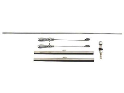 Model A Ford Vacuum Windshield Wiper Tandem Assembly Kit - Fair Quality - Foreign Made - Use With Inside-Mount Wipers