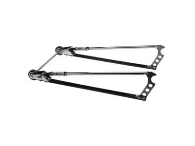 Moroso Professional Wheel-E-Bars; Black/Chrome (Universal; Some Adaptation May Be Required)