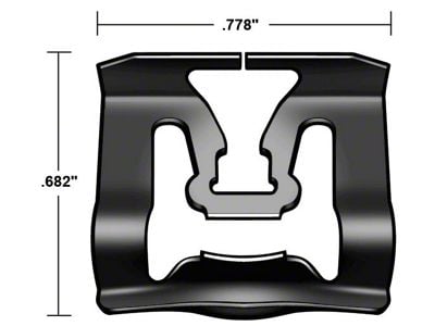 Moulding Clip - Rear Window - Comet