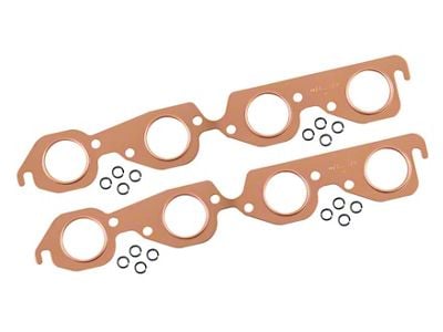 Mr. Gasket Copper Seal Header Gaskets; Round Ports (67-72 Big Block V8 Camaro)