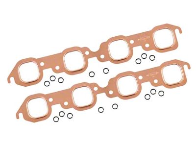 Mr. Gasket Copper Seal Header Gaskets; Square Ports (67-72 Big Block V8 Camaro)